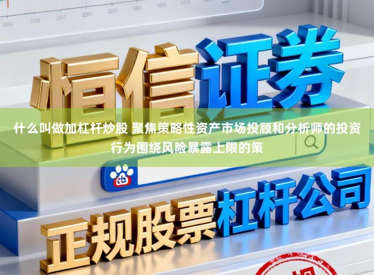 什么叫做加杠杆炒股 聚焦策略性资产市场投顾和分析师的投资行为围绕风险暴露上限的策